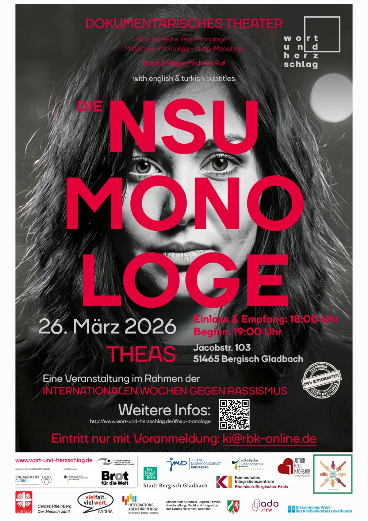 DIE NSU MONOLOGE im THEAS Theater (c) Caritas RheinBerg