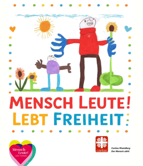 „Mensch Leute! Lebt Freiheit!“ - Plakat